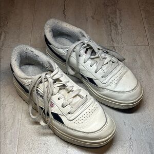 Reebok Women’s White and Black Sneakers